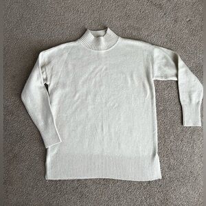 LOFT Classic Cream Turtleneck Sweater